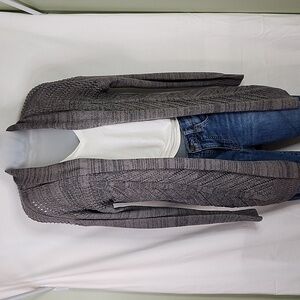 🌟Leo & Nichole Women's Gray Knit Open Front Cardigan🌟